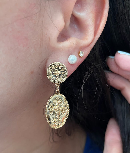 Sacred Cross Earrings
