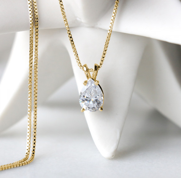Single Tear Drop Necklace
