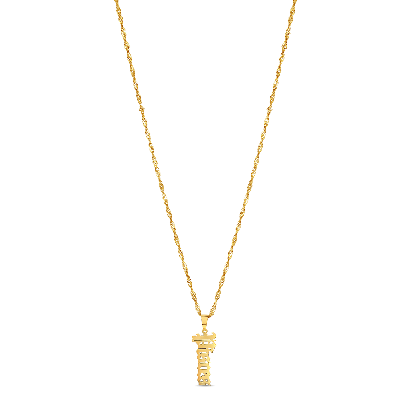 Old English Zodiac Necklace