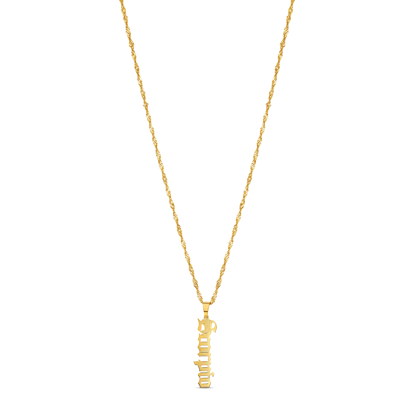 Old English Zodiac Necklace