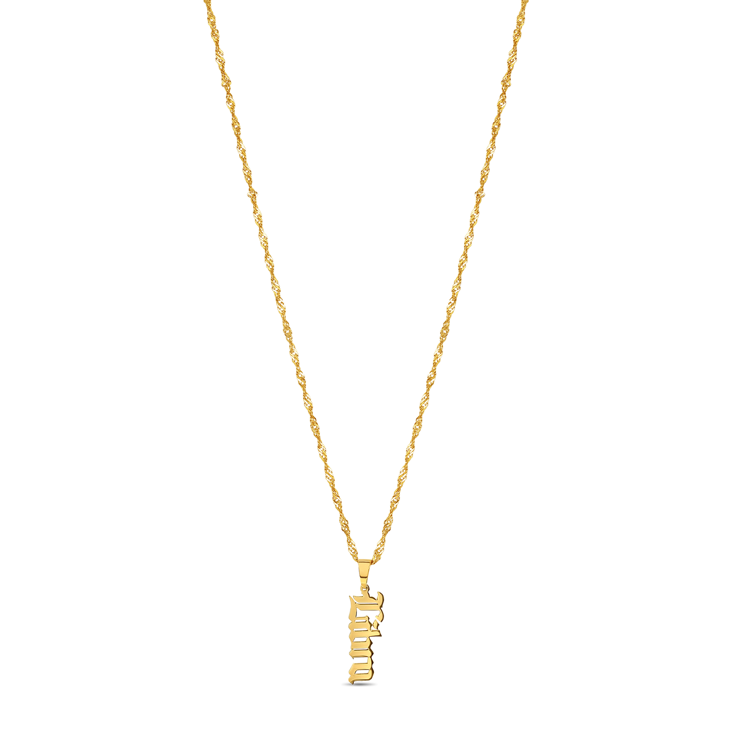 Old English Zodiac Necklace