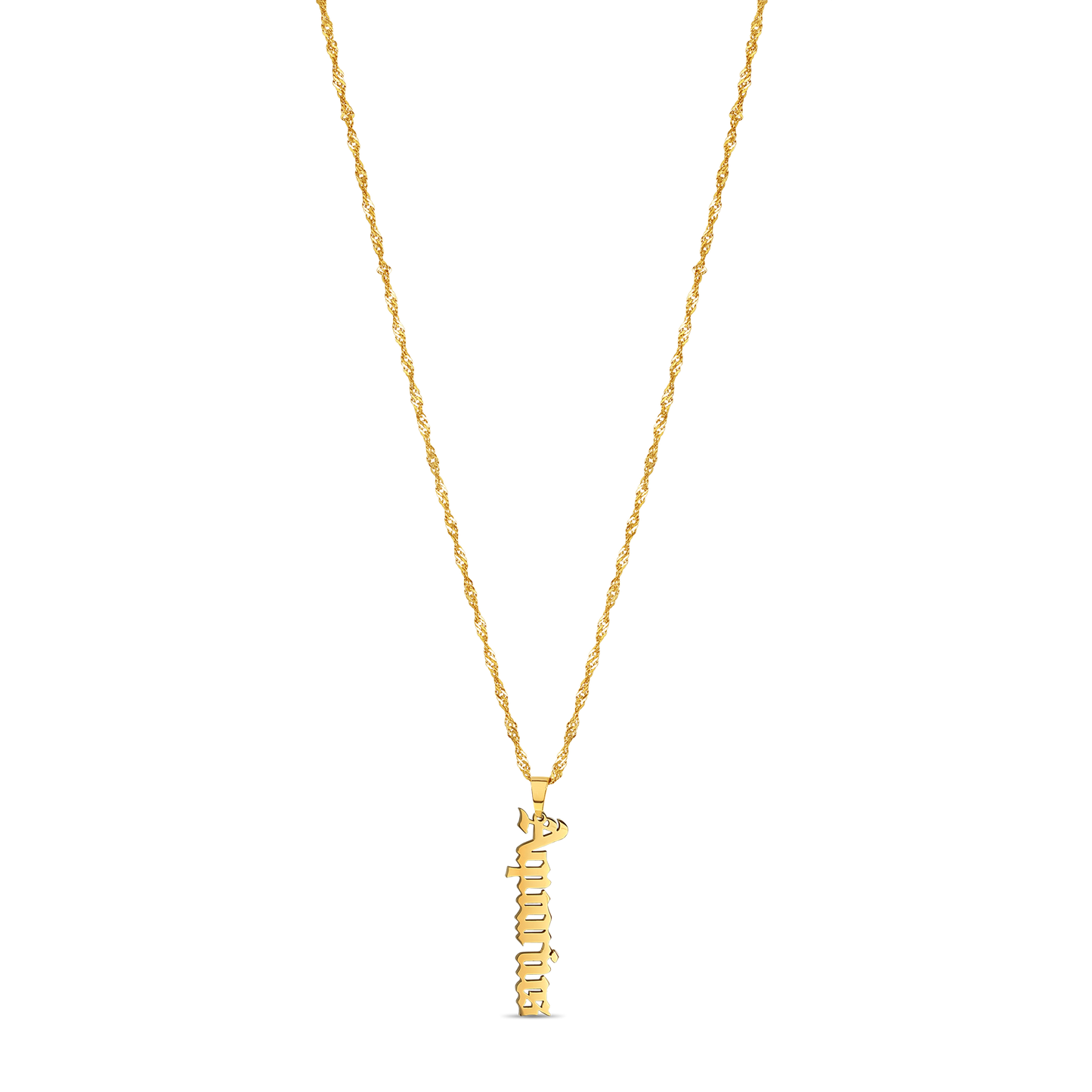 Old English Zodiac Necklace