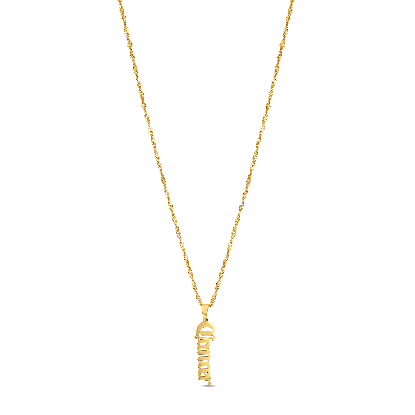 Old English Zodiac Necklace