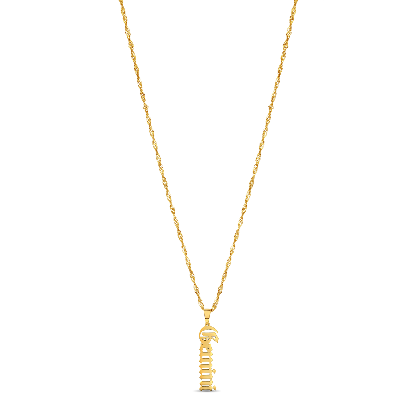 Old English Zodiac Necklace