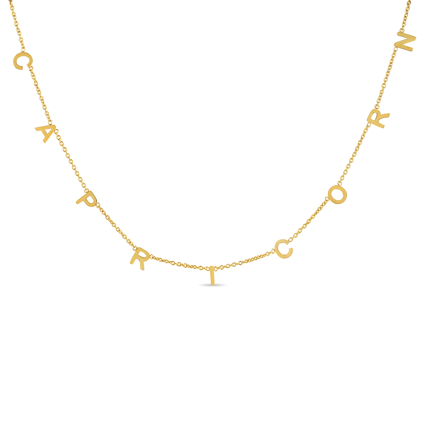 Zodiac Dangle Name Necklace