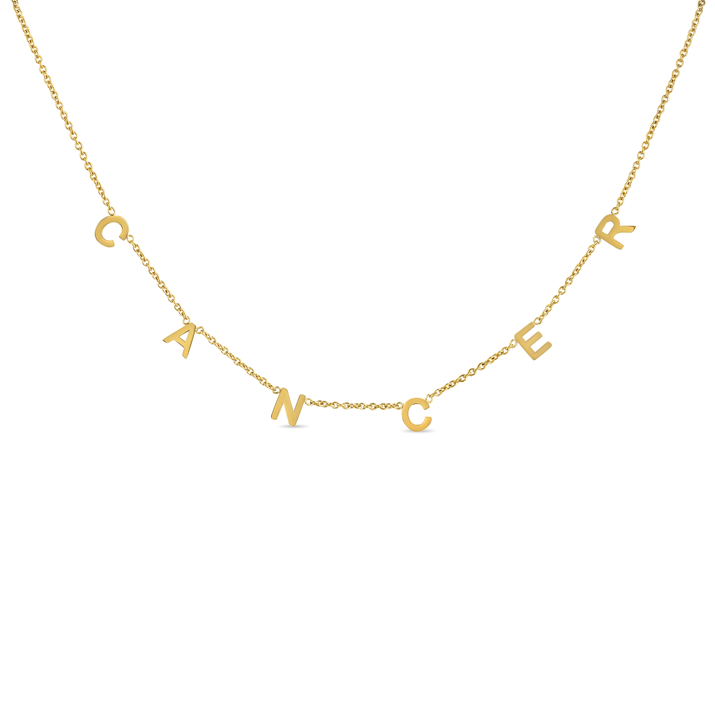 Zodiac Dangle Name Necklace