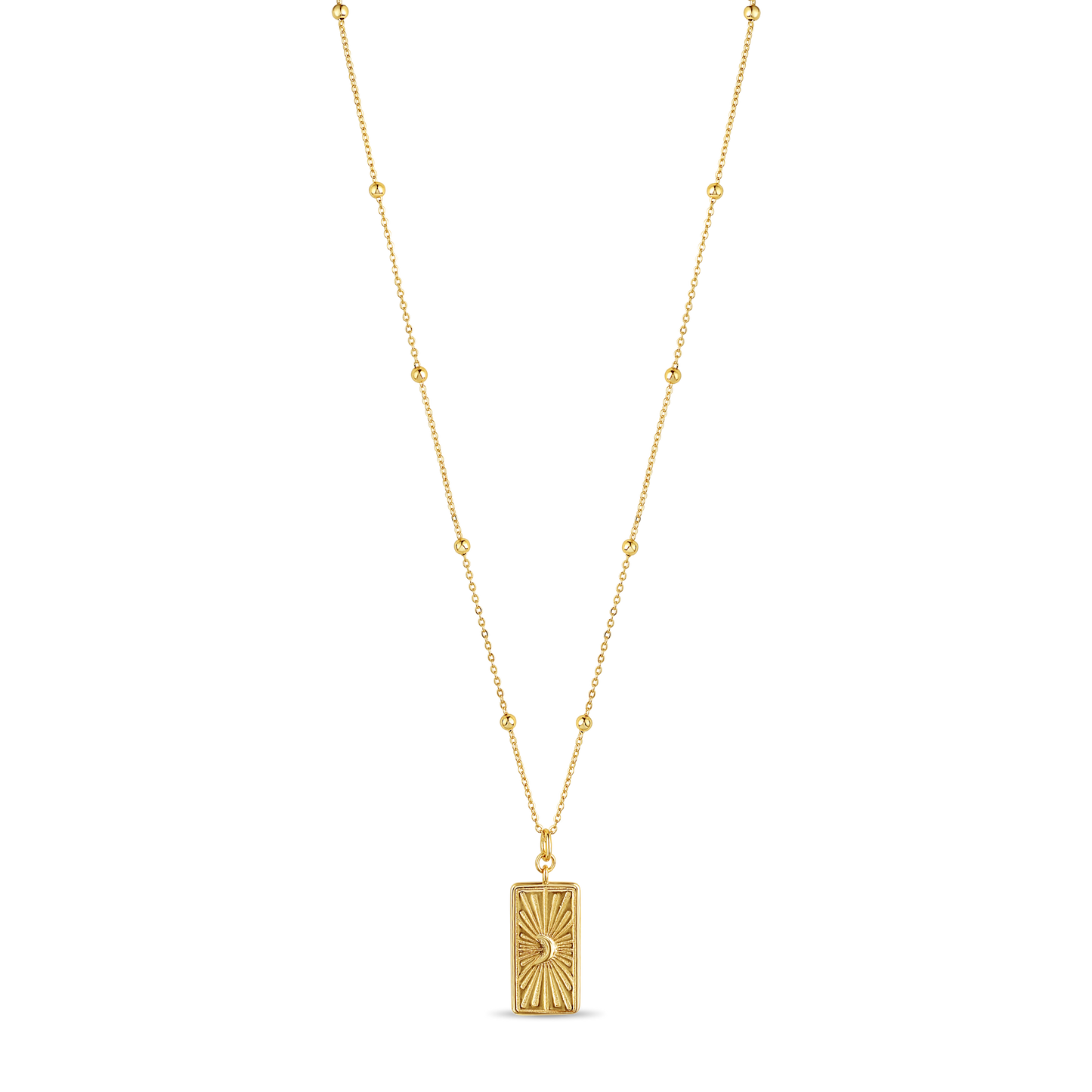Moon Card Necklace