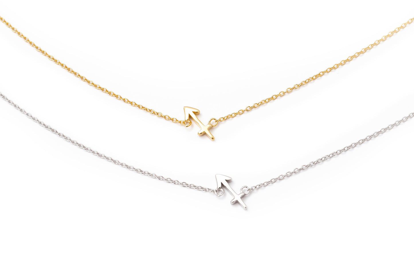 Mini Sideways Zodiac Necklace