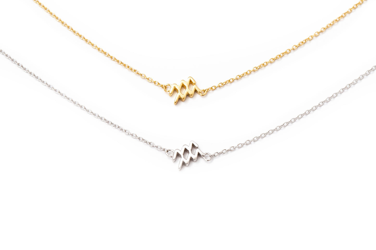 Mini Sideways Zodiac Necklace