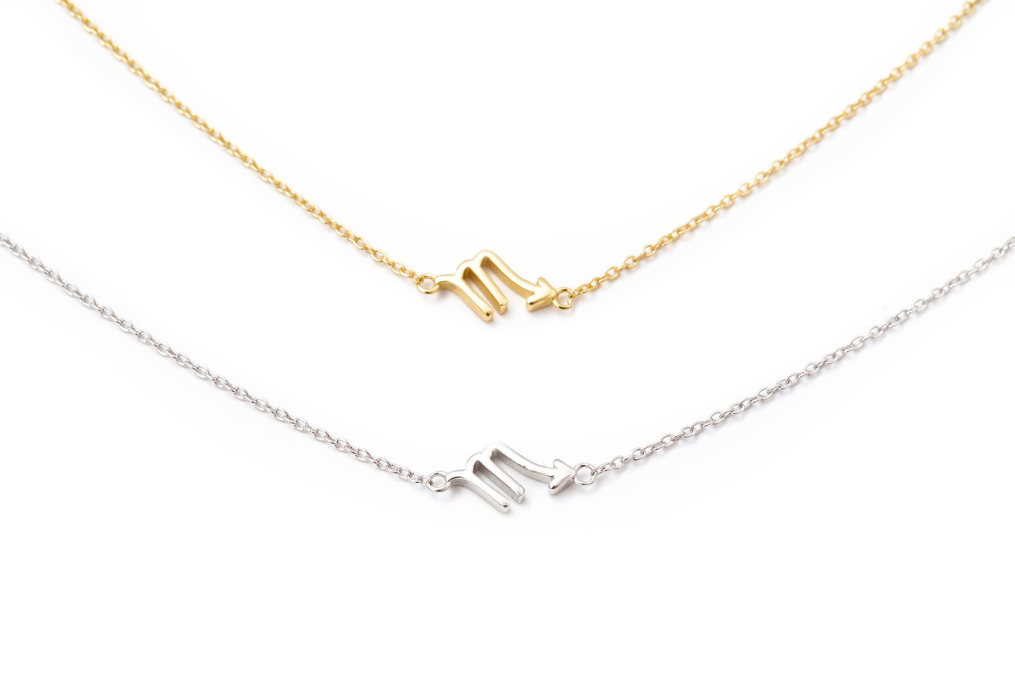 Mini Sideways Zodiac Necklace