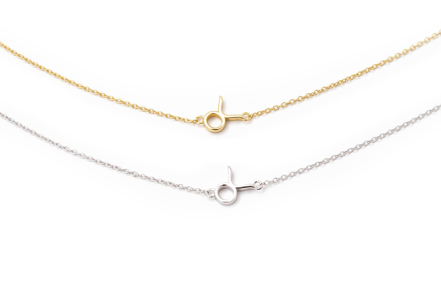 Mini Sideways Zodiac Necklace