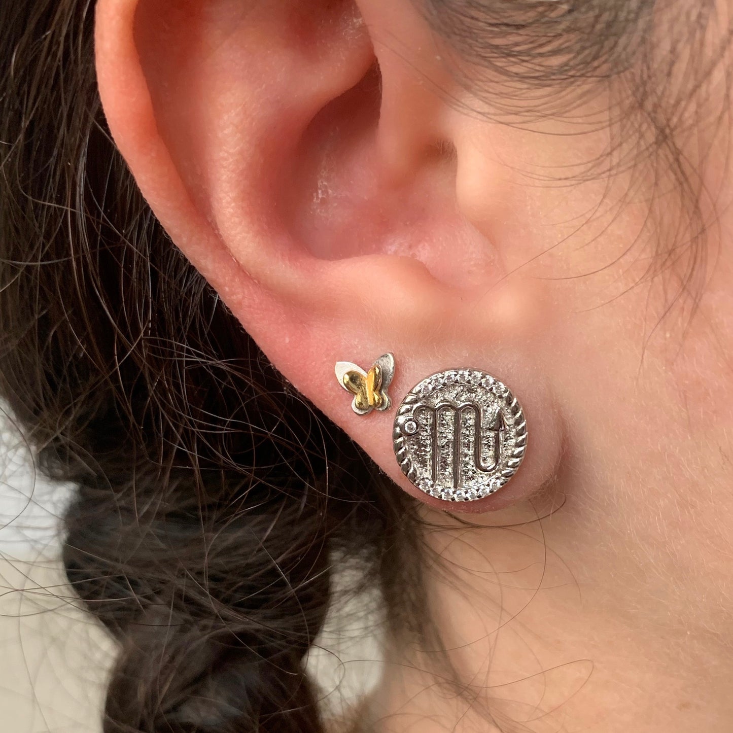 Celestial zodiac studs