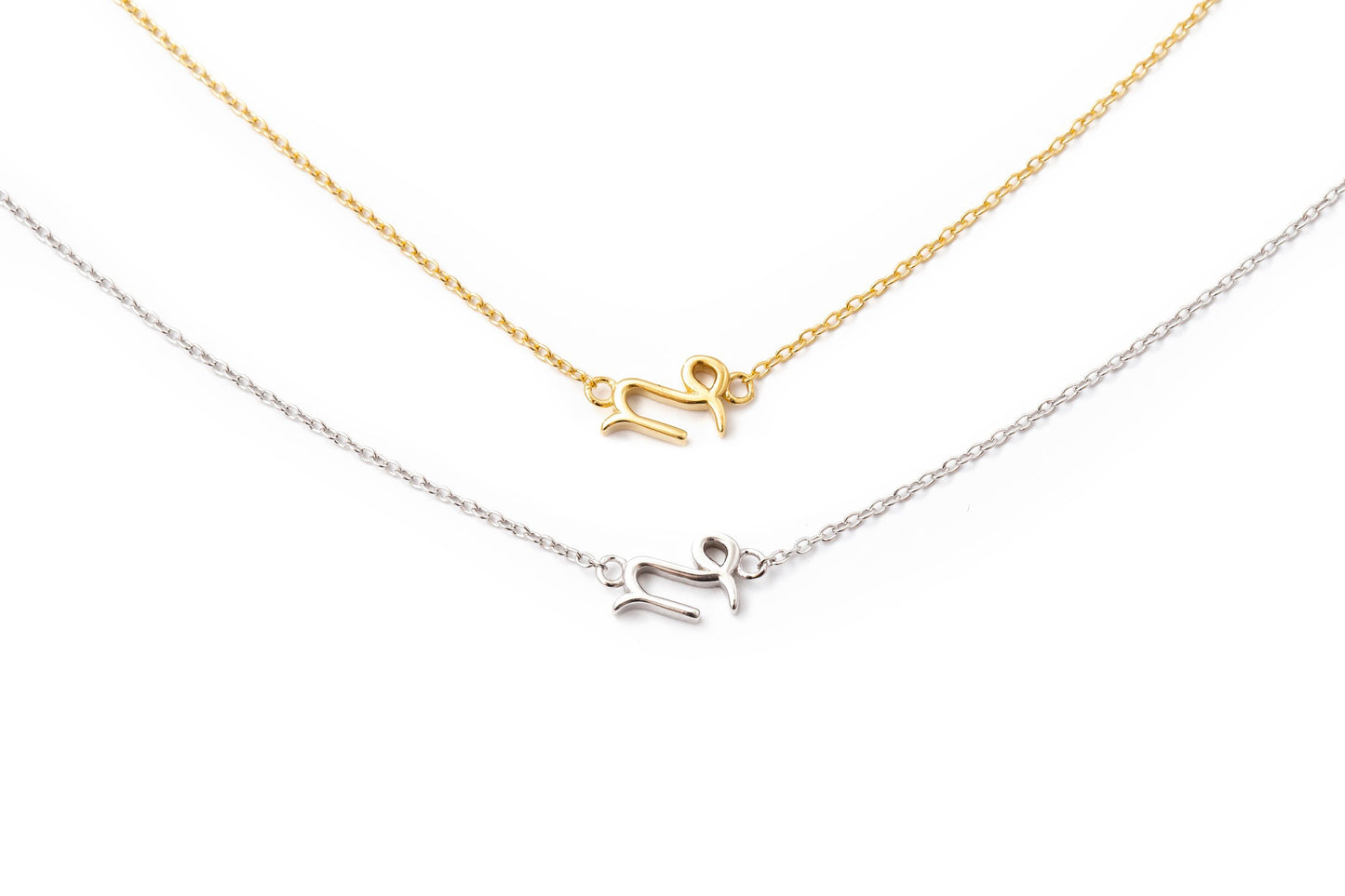 Mini Sideways Zodiac Necklace