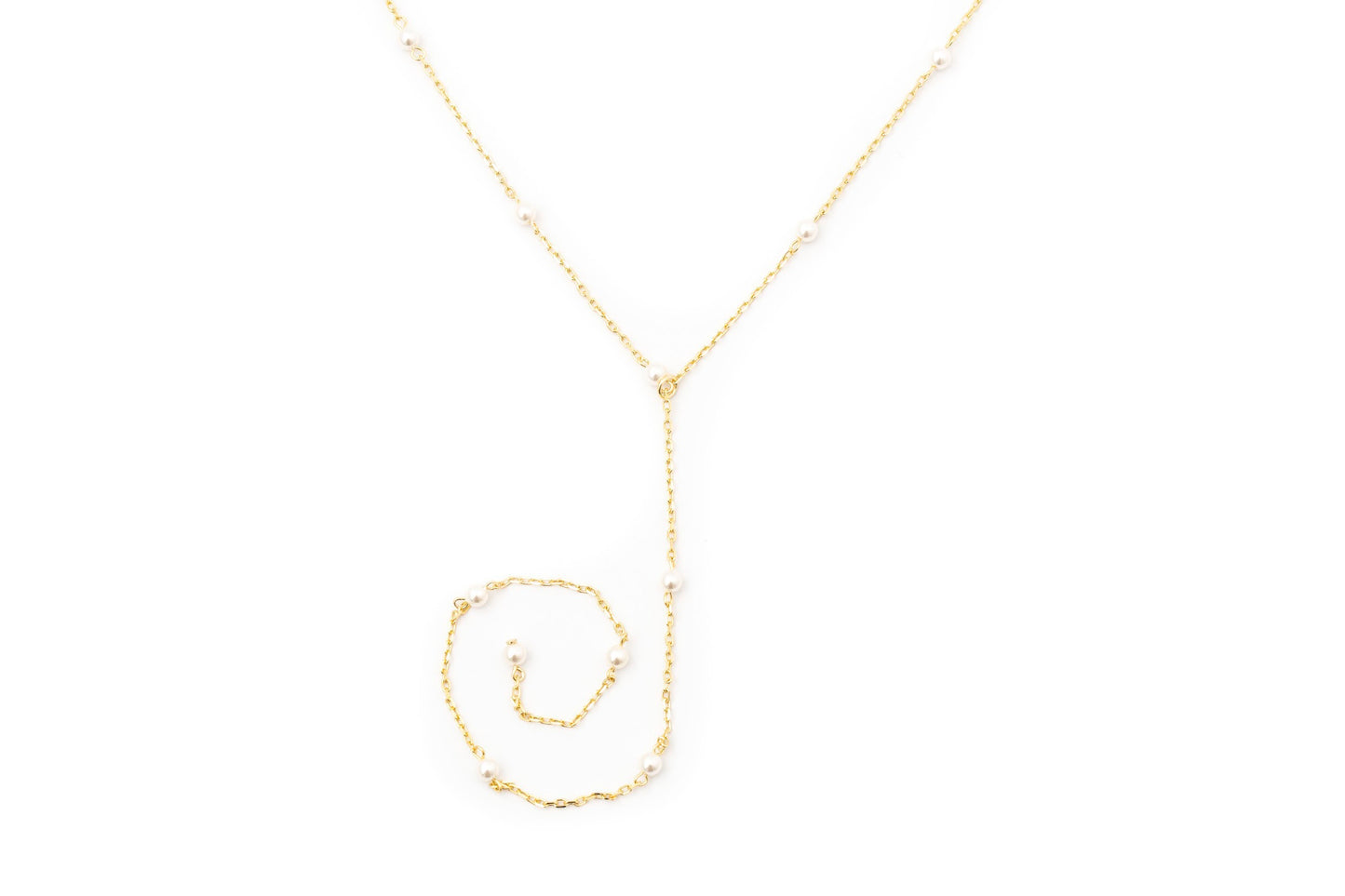 Dripping in Pearls Lariat