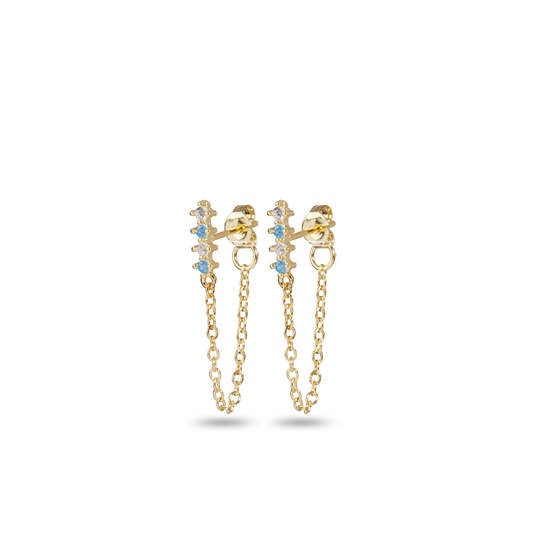 Blue Beam Earrings