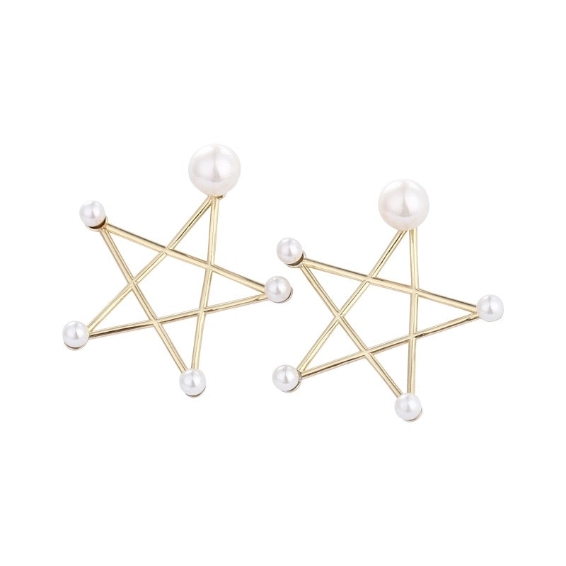 Pearly Star Earrings