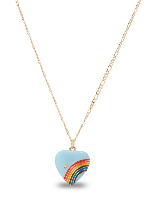 Rainbow Healing Heart Necklace