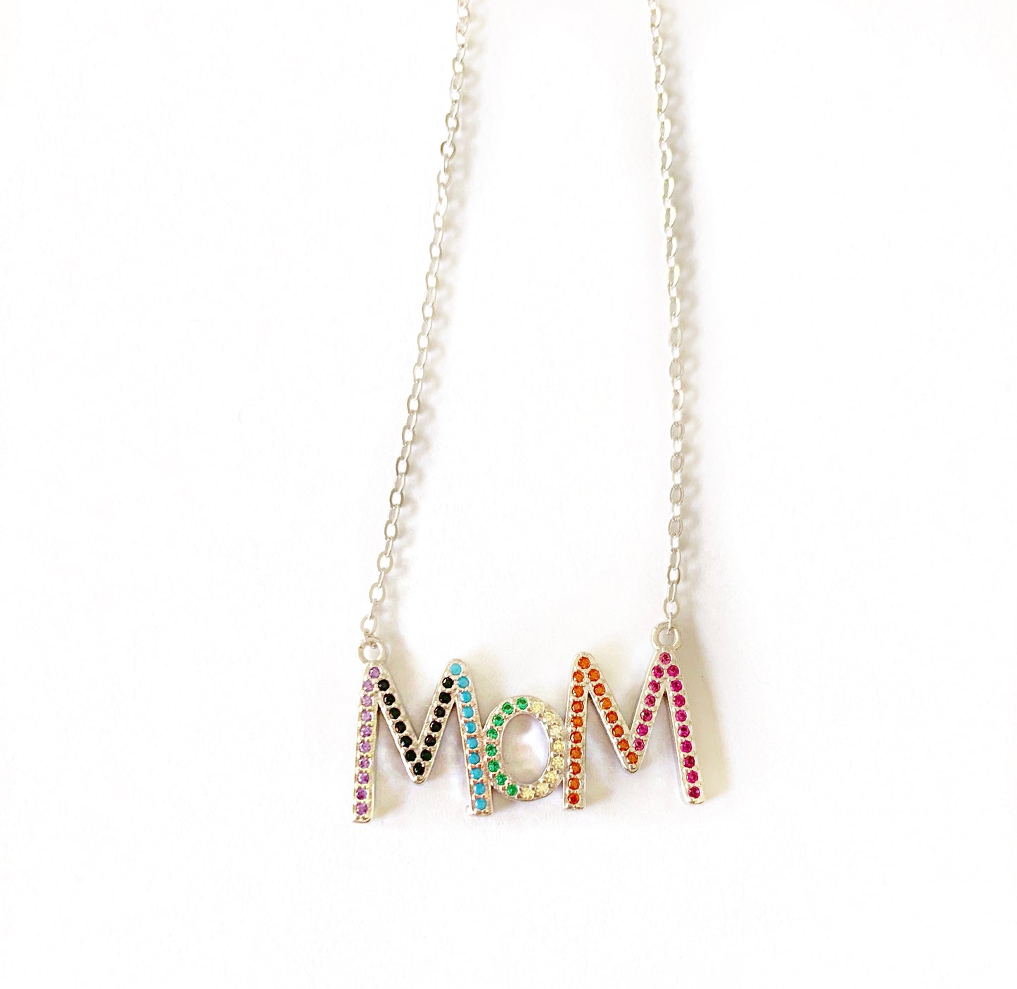 Rainbow Mom Necklace