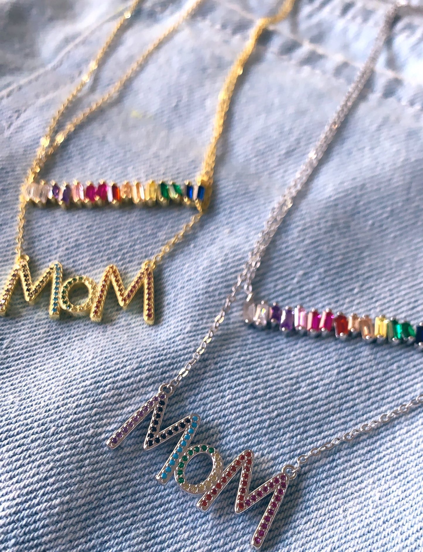 Rainbow Mom Necklace
